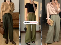 Stylish Green Wide Leg Pants Outfit Ideas