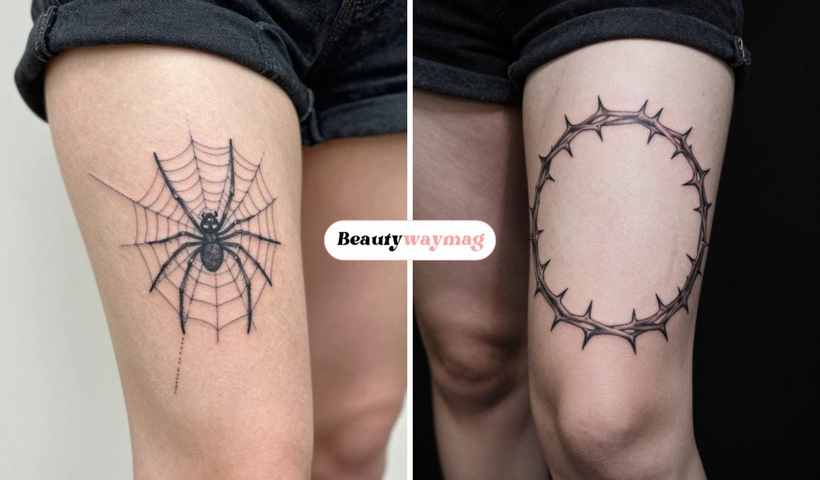 Unique Gothic Knee Tattoo Ideas