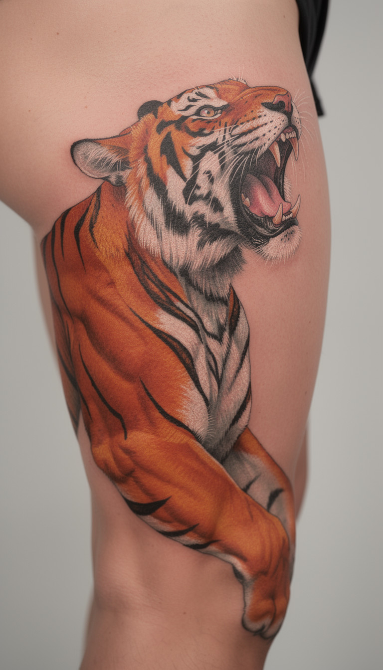 The Roaring Tiger in Motion