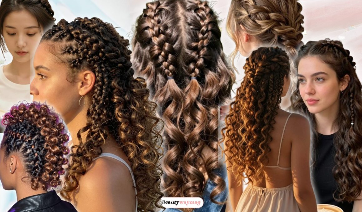 Half Braided Hairstyles for Curly Hair