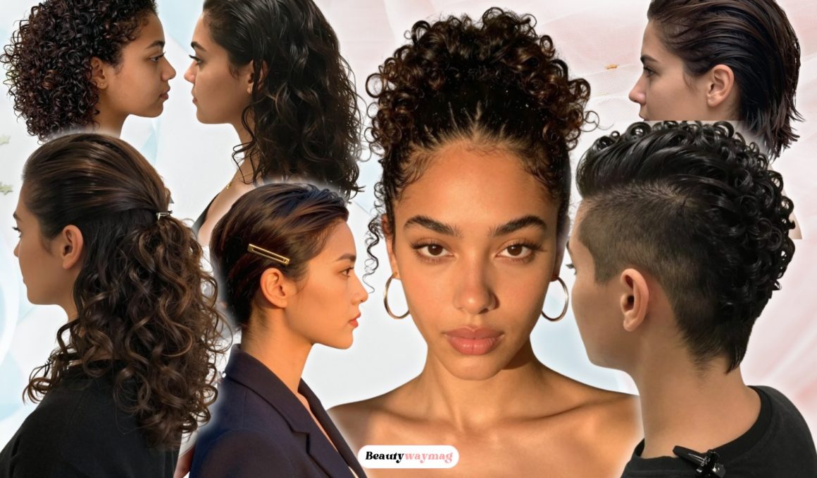 Slick Back Hairstyles for Curly Hair