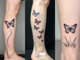 Butterfly Leg Tattoo Ideas