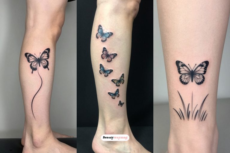 Butterfly Leg Tattoo Ideas