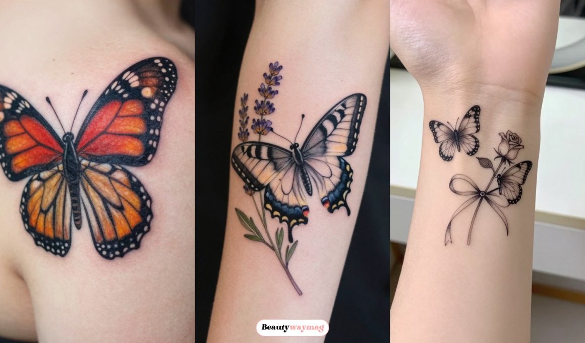Elegant Butterfly Arm Tattoo Ideas