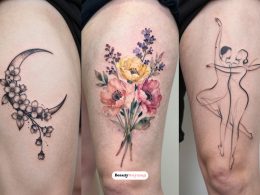 Pretty Thigh Tattoo Ideas for Women