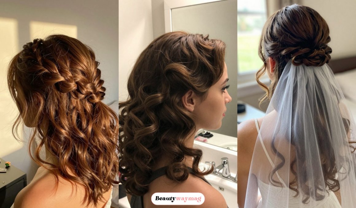 Romantic Wedding Hairstyles Half Up Half Down