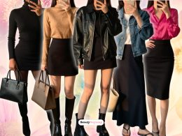 Classic Black Skirt Outfit Ideas