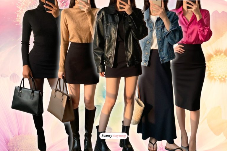 Classic Black Skirt Outfit Ideas