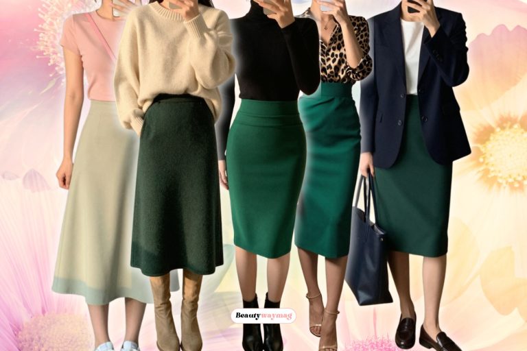 15 Stylish Green Skirt Outfit Ideas