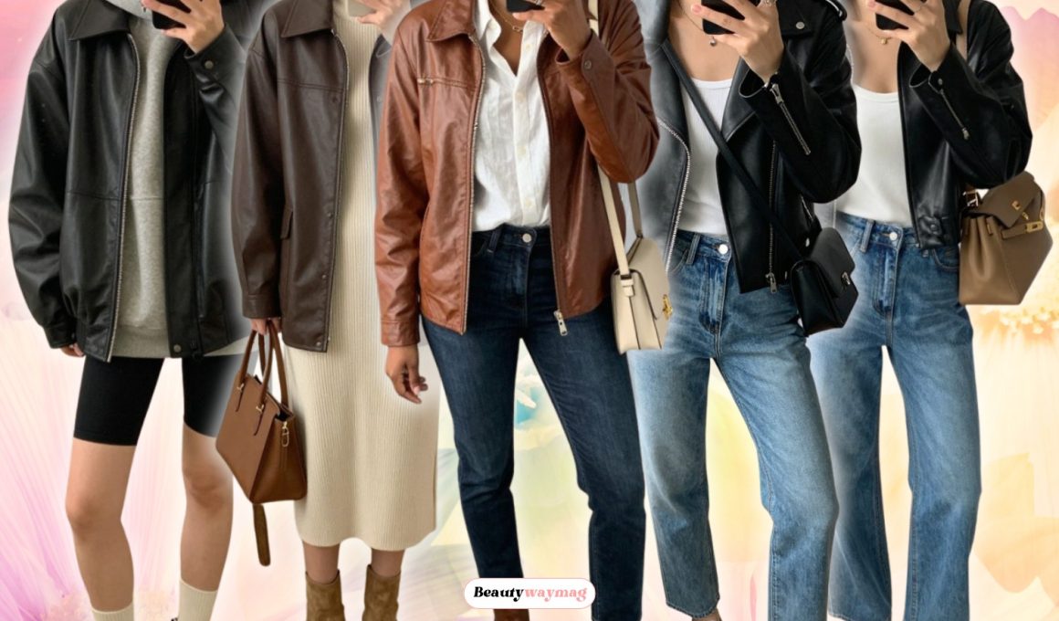Chic Leather Jacket Outfits For Women