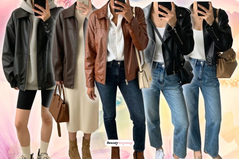 Chic Leather Jacket Outfits For Women