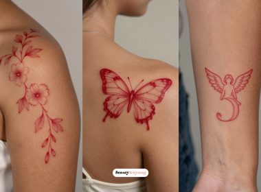 Beautiful Red Ink Tattoo Ideas on Dark Skin