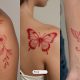Beautiful Red Ink Tattoo Ideas on Dark Skin