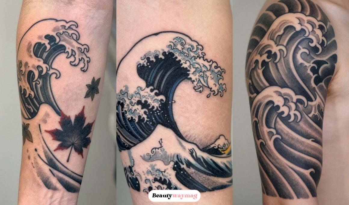 Clean Japanese Wave Tattoo Ideas