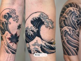 Clean Japanese Wave Tattoo Ideas