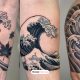 Clean Japanese Wave Tattoo Ideas