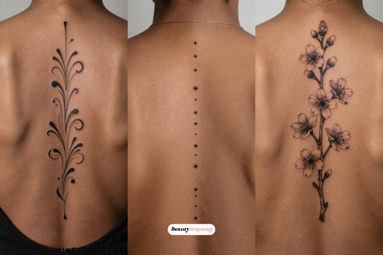 Elegant Spine Tattoo Ideas for Black Women