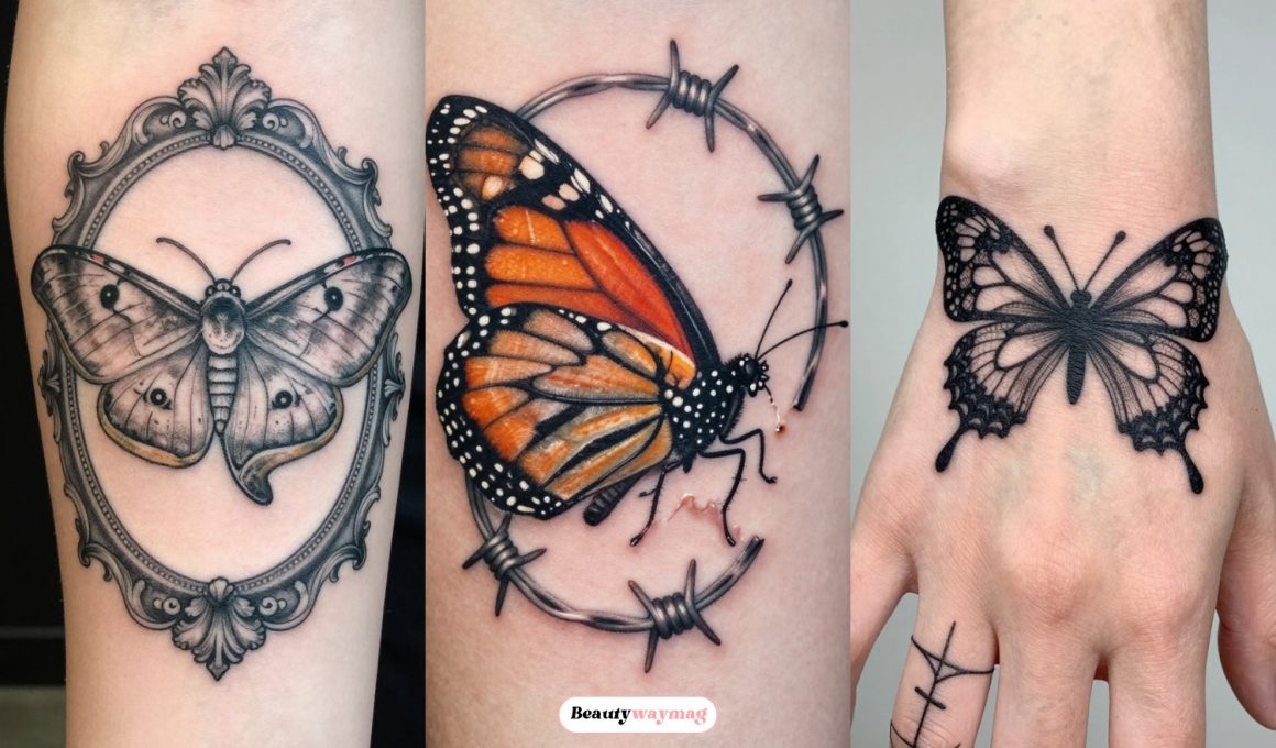 Gothic Butterfly Tattoo Ideas with Edge
