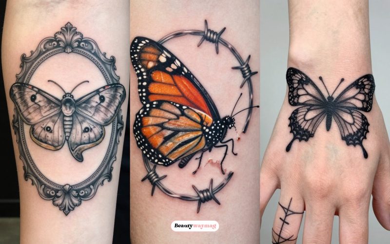 Gothic Butterfly Tattoo Ideas with Edge