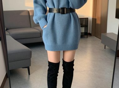 Fresh Blue Dress Outfit Ideas