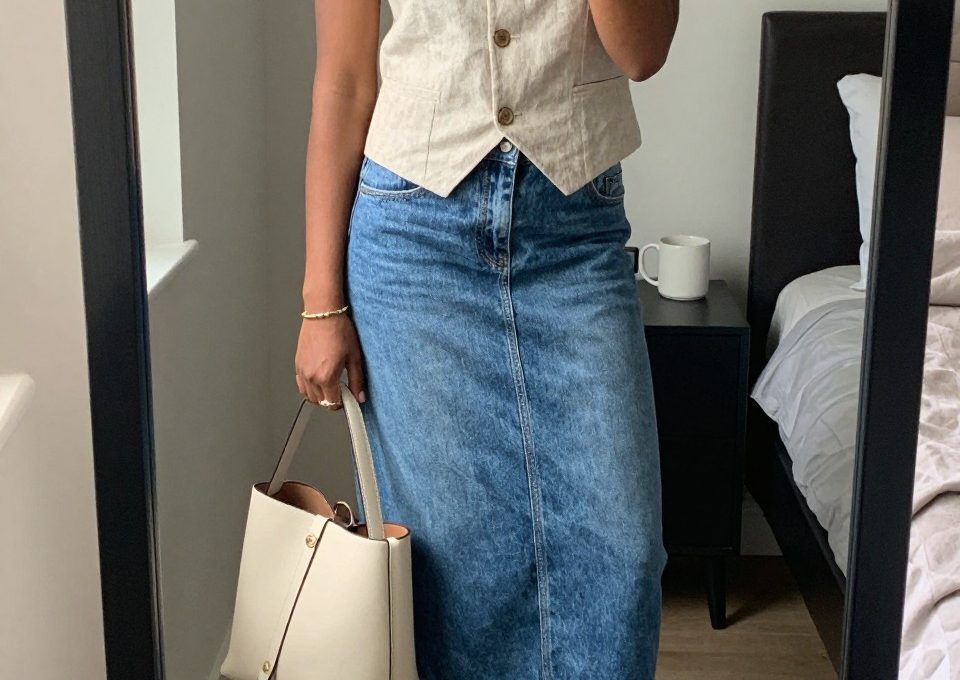 Gorgeous Summer Jean Skirt Outfit Ideas