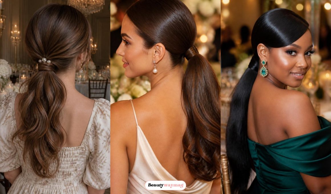 Classy Wedding Guest Ponytail Hairstyles