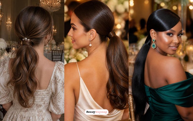 Classy Wedding Guest Ponytail Hairstyles