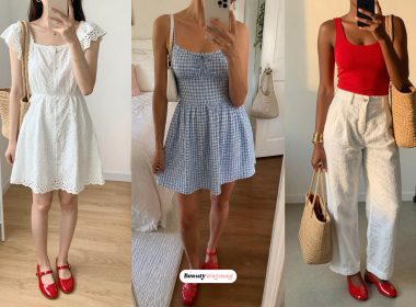 Cute Red Jelly Shoes Outfits