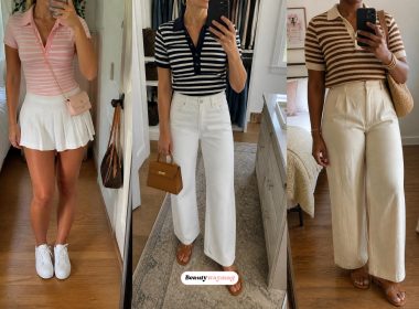 Lovely Polo Striped Shirt Outfit Ideas for Women