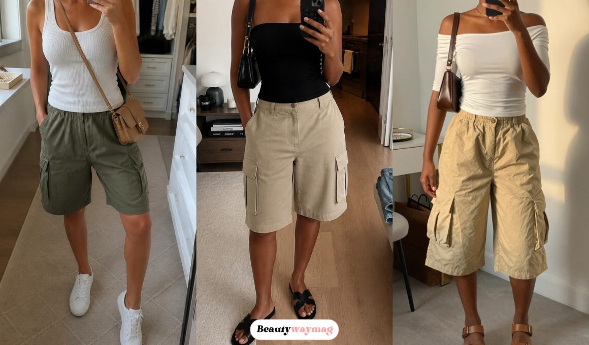Most Beautiful Baggy Cargo Shorts Outfit Ideas
