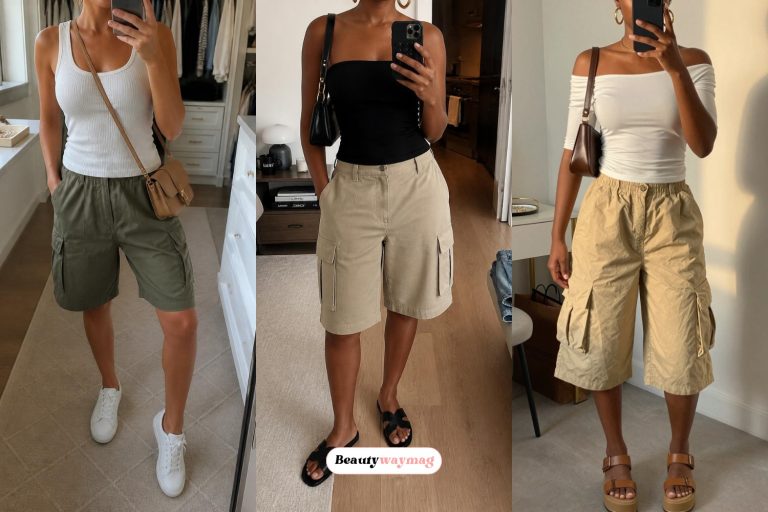 Most Beautiful Baggy Cargo Shorts Outfit Ideas
