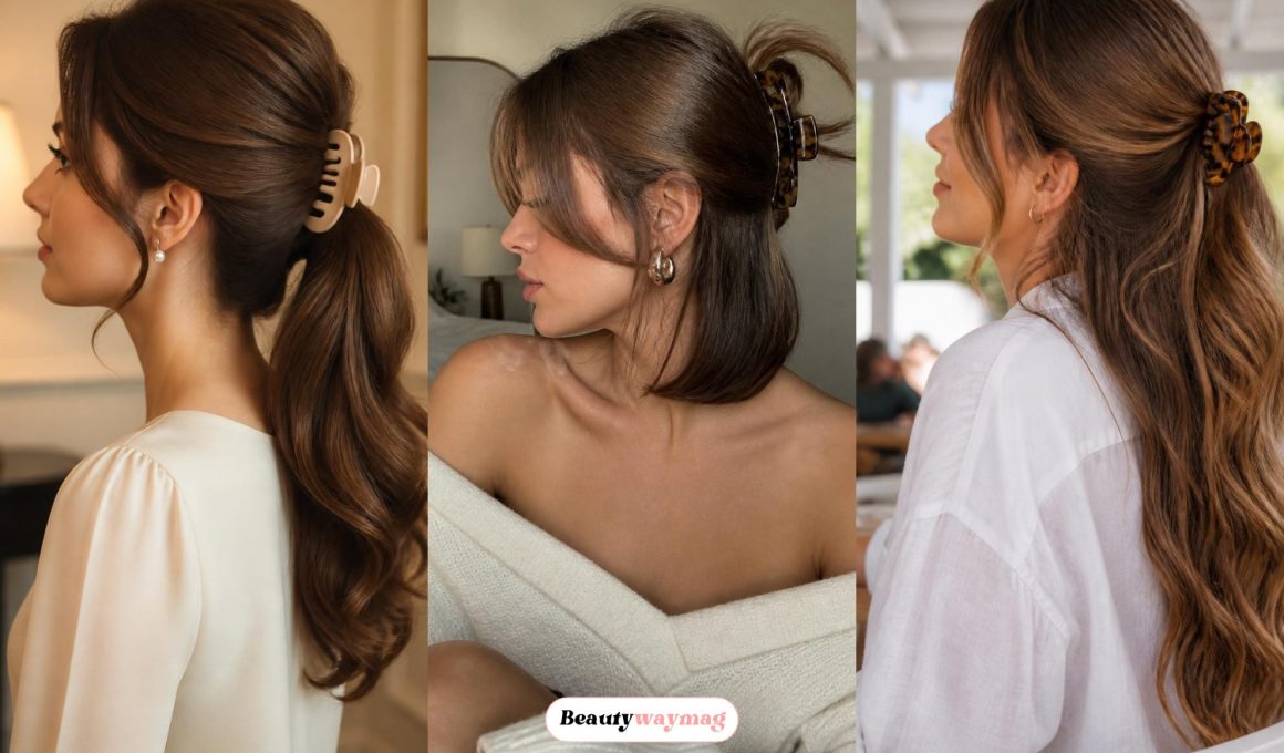 Most Beautiful Banana Clip Hairstyles