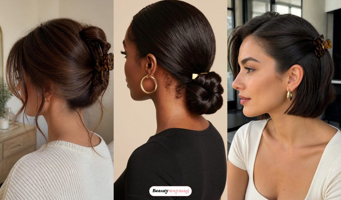 Beautiful Flat Claw Clip Hairstyles