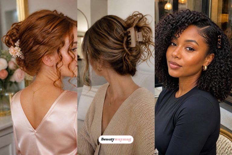 Cute Claw Clip Hairstyles For Curly Hair